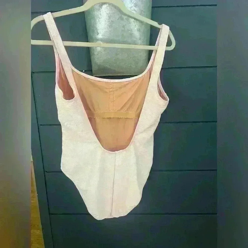 J crew light pink ribbed one piece 12 - Picture 3 of 6